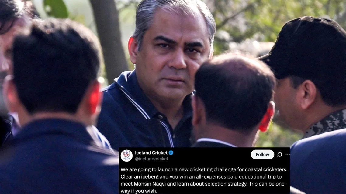 Iceland Cricket Roasts Mohsin Naqvi With Hilarious Social Media Post