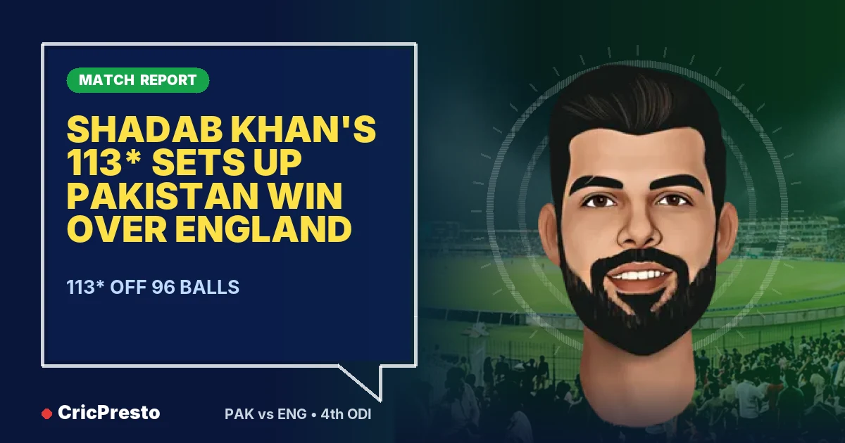 Pakistan vs England 4th ODI highlights: Pakistan won by 1 wicket