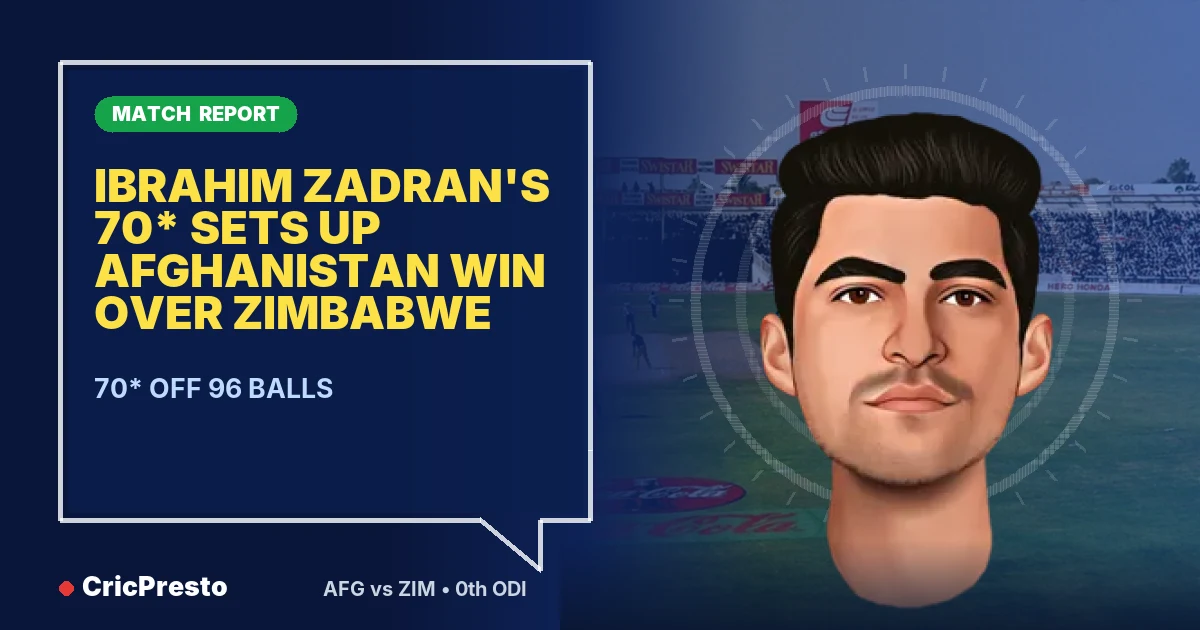Afghanistan vs Zimbabwe 0th ODI highlights: Afghanistan won by 7 wickets
