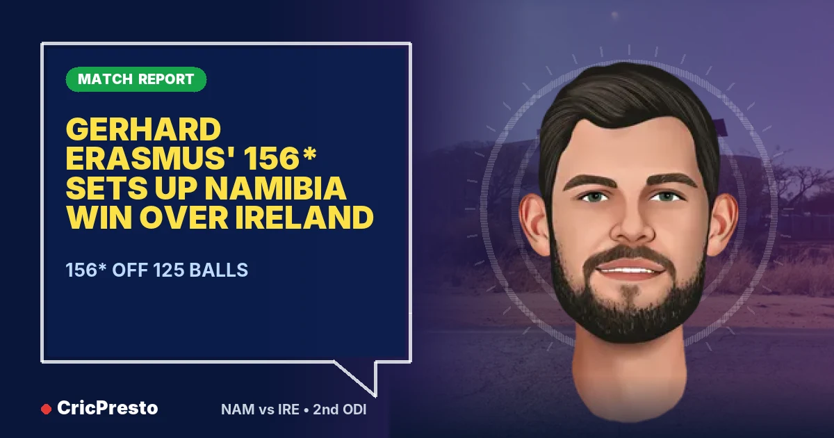 Namibia vs Ireland 2nd ODI highlights: Namibia won by 31 runs