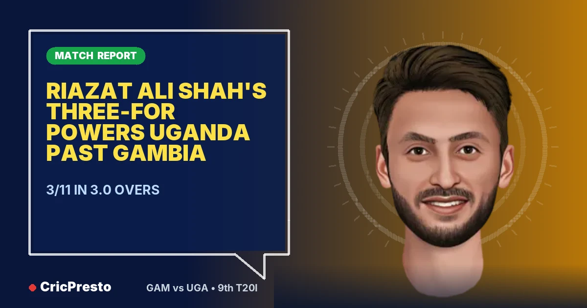 Gambia vs Uganda 9th T20I highlights: Uganda won by 10 wickets